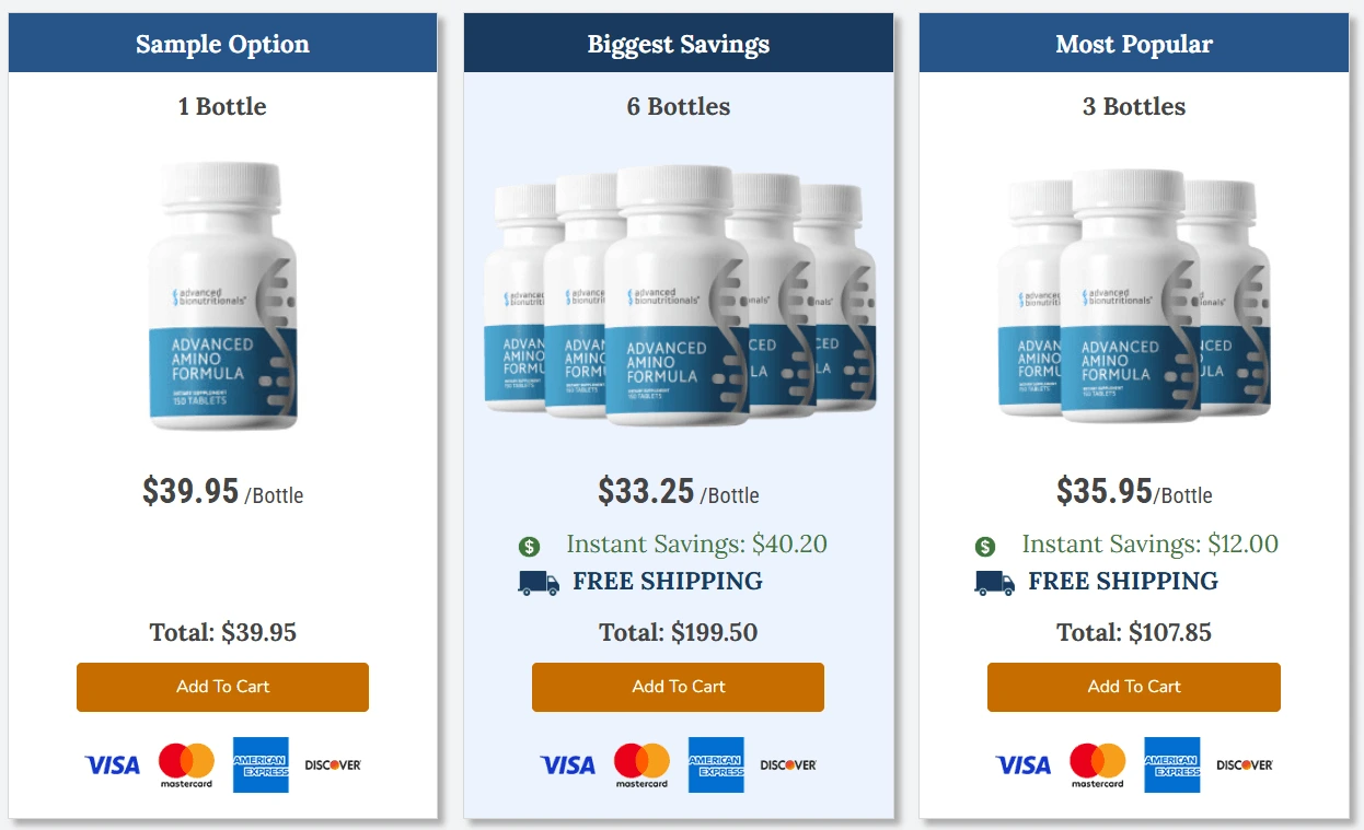 Advanced Amino Formula Order